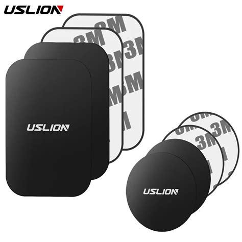 USLION Metal Plaka Disk M Knat Sl Araba Telefon Tutucu Sac Demir Etiket