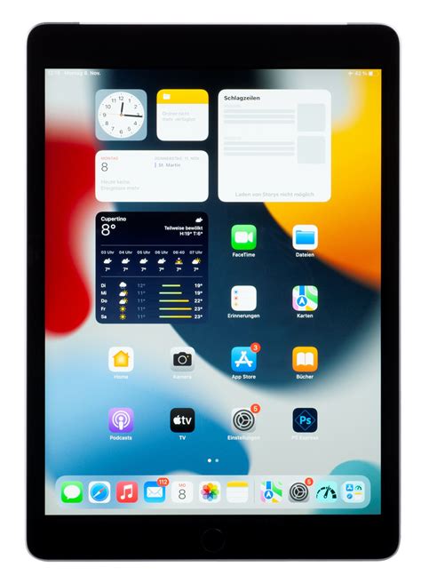 Test Apple IPad WiFi Cellular 9th Generation 64 GB Stiftung