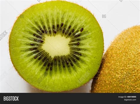 Ripe Kiwi Fruit Cut Image And Photo Free Trial Bigstock