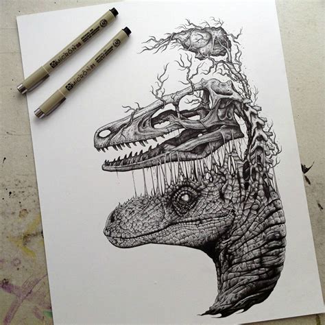 Dinosaur Skull Drawing at GetDrawings | Free download