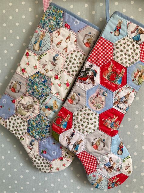 Peter Rabbit Christmas Stocking Patchwork Handmade Etsy Australia