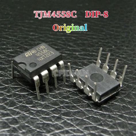 10 Buah Asli IC DIP 8 IC 4558C DIP8 Dual Chip Amplifier Operasional IC