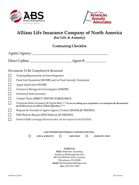 Fillable Online Allianz Life Insurance Company Of North America Et Al