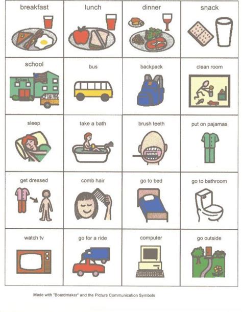 Autism Visual Schedule Printables