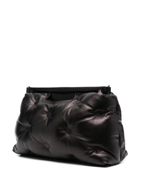 Maison Margiela Glam Slam Leather Tote Bag Black Farfetch