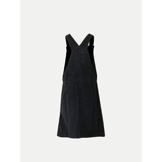 Buy Navy Blue Corduroy Dungaree Dress Online Get Off