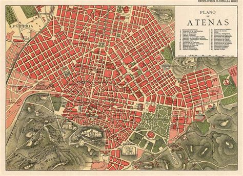 An Old Map Shows The Streets And Buildings In Atlanta Which Is Also