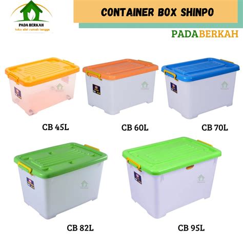 Shinpo Container Box Kotak Penyimpanan Plastik Serbaguna CB 45L CB 60L