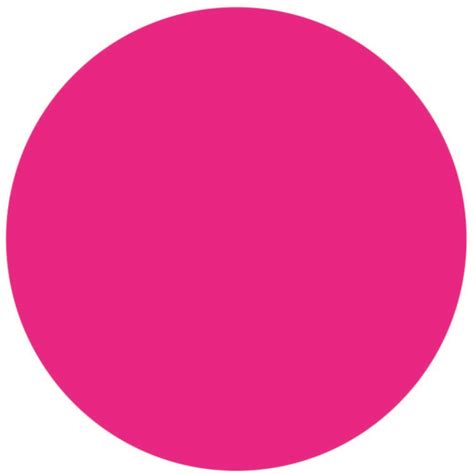 Pink Circle Labels | Bright and Bold | Choose Size