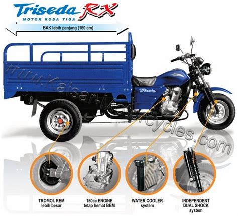 Harga Dan Spesifikasi Motor Kaisar Triseda Rx Roda Tiga Info Harga Jitu