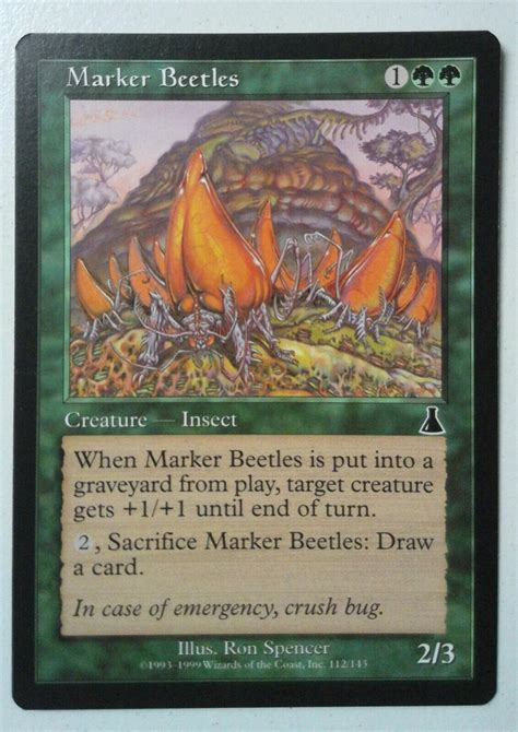 Marker Beetles Common Magic Mtg X Urza S Destiny Sp Ebay