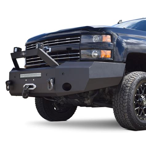 Steelcraft® Elevation Series™ Bullnose Full Width Black Front Winch Hd Bumper With Hoop