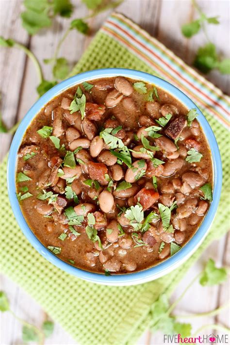 Slow Cooker Charro Beans These Cowboy Beans Are Loaded With Bacon