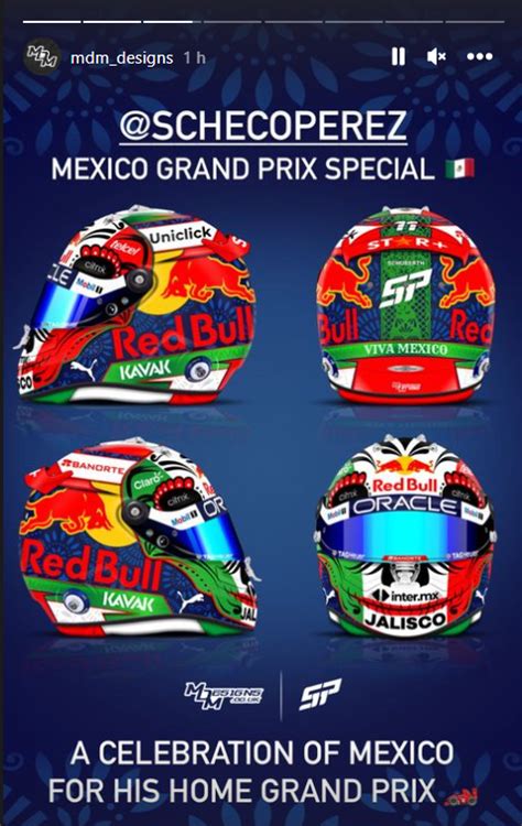 Sergio Checo Pérez Presenta Casco Especial Para Gran Premio De México Revista Clase