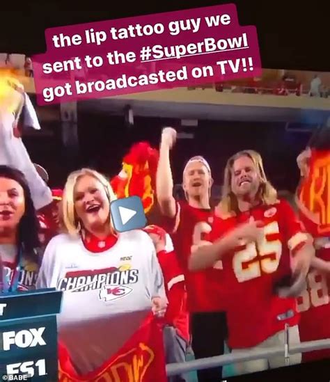 Man Gets The Babe Wine Logo TATTOOED On His Lip In Exchange For A Free Super Bowl LIV Ticket