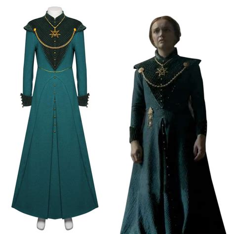 House Of The Dragon Alicent Hightower Cosplay Costume Dress Outfits Ha