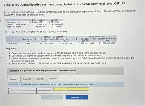 Solved Exercise 4 9 Algo Allocating Overhead Using