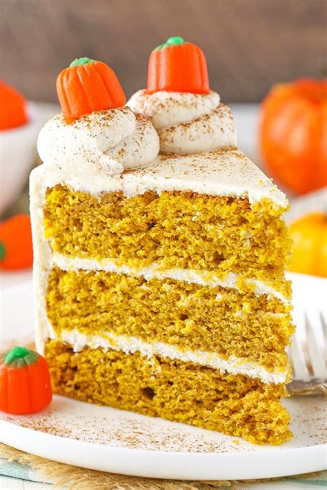 Pumpkin Layer Cake With Whipped Cream Cheese Frosting Life Love And Sugar