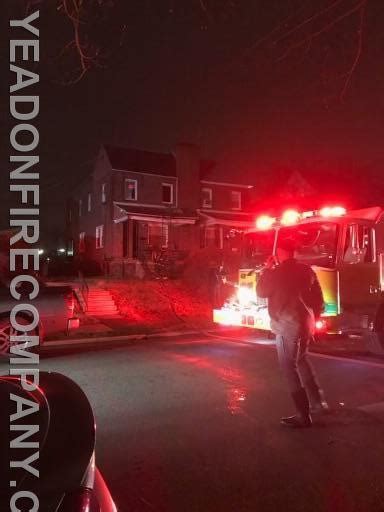 Yeadon Firefighters Responded To House Fire Yeadon Fire Company