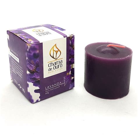 Vela Arom Tica Perfumada Vela Decorativa Lavanda G No Shoptime