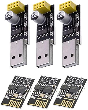 Stemedu 2 X USB Auf ESP 01 ESP8266 Adapter WLAN Modul Wi Fi CH340G