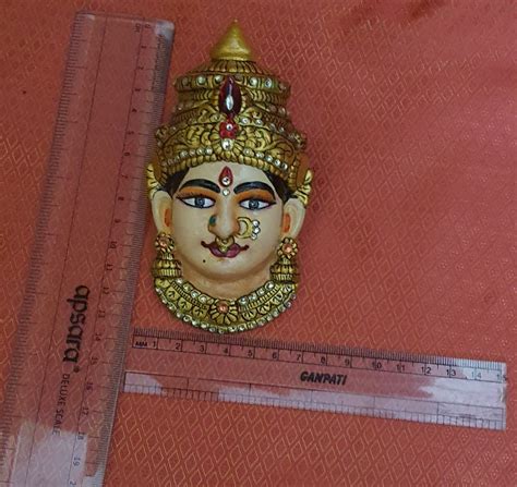 Lakshmi Face Mask Idol Mukhota For Pooja Mintorie