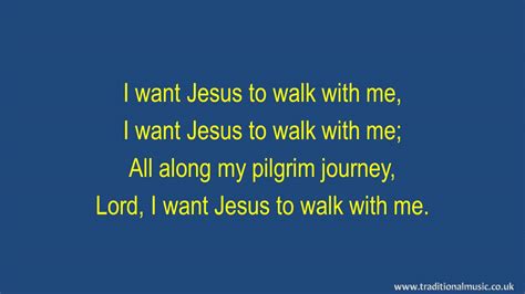 I Want Jesus To Walk With Me Hymn Lyrics Music YouTube