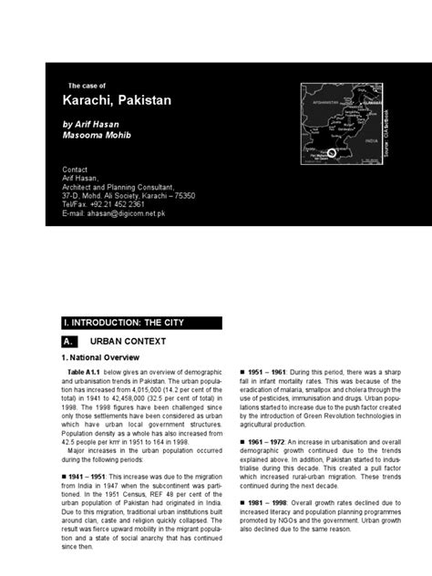 The Case Of Karachi By Arif Hasan Pdf Karachi Monsoon