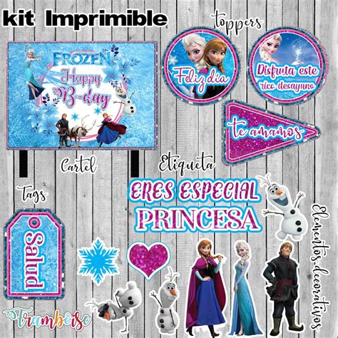 Kit Imprimible Frozen Framboise En Imprimibles De Frozen Kit