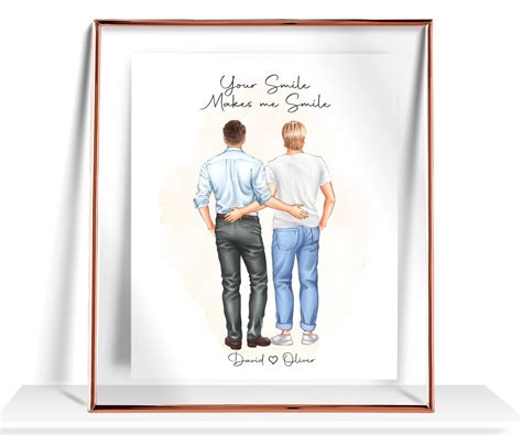 Gay Valentines Day Gift Personalized Gift For Him Romantic Gift For Gay Couple Valentines Day