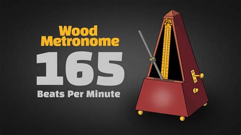 165 Bpm Wood Metronome 30 Minuts Youtube