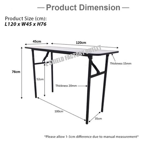 4ft Banquet Table Folding Table Study Table Tuition Table Meja Lipat