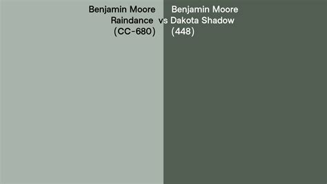 Benjamin Moore Raindance Vs Dakota Shadow Side By Side Comparison