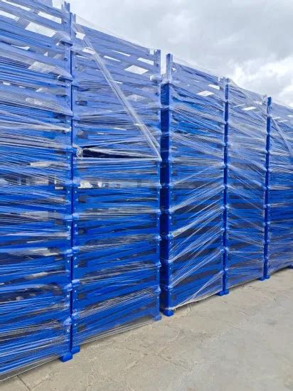 Metal Folding Post Pallet Stillages Fabric Roll Stillage Cage Pallet