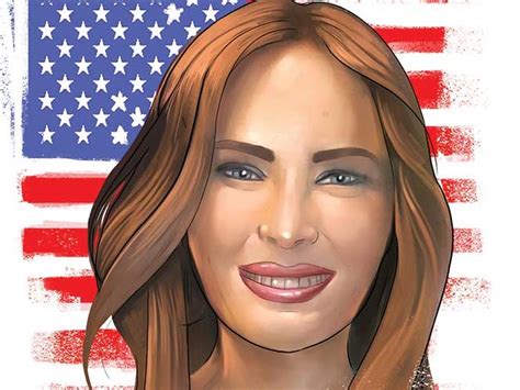 Retrato Hablado Melania Trump Una Modelo En La Casa Blanca Exc Lsior