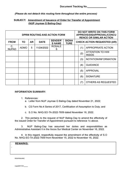 Business Association Document Tracking No Please Do