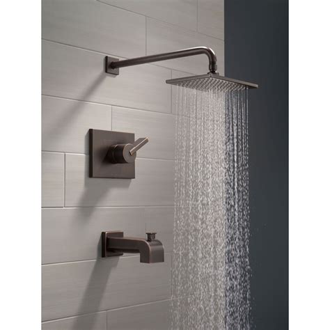 Delta Vero Modern Venetian Bronze Tub And Shower Combination With Valve