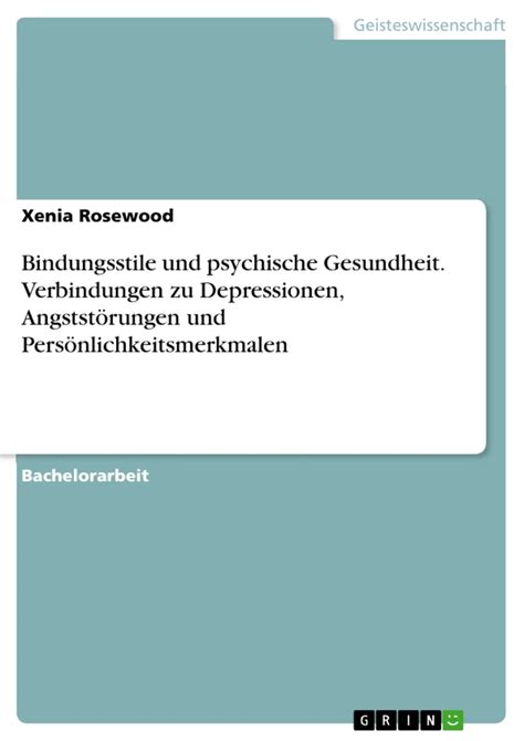 Bindungsstile Und Psychische Gesundheit Verbindungen Zu Depressionen