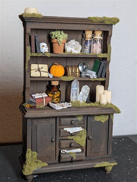 Miniature Mage Cabinet Miniature Witch Cabinet Magical Items