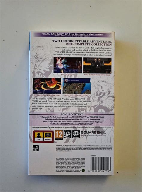 Final Fantasy Iv The Complete Collection Sony Psp For Sale