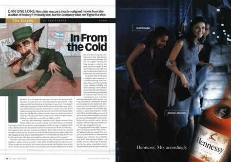 In From the Cold | Esquire | June 2002