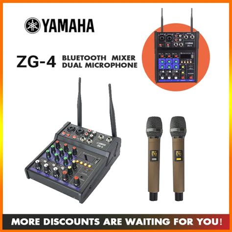 Yamaha Zg 4 Mini Mixer Bluetooth Wireless Dual Microphone Yamaha G4