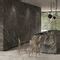 Furniture Panel Calacatta Black Bocciardato Laminam Bathroom