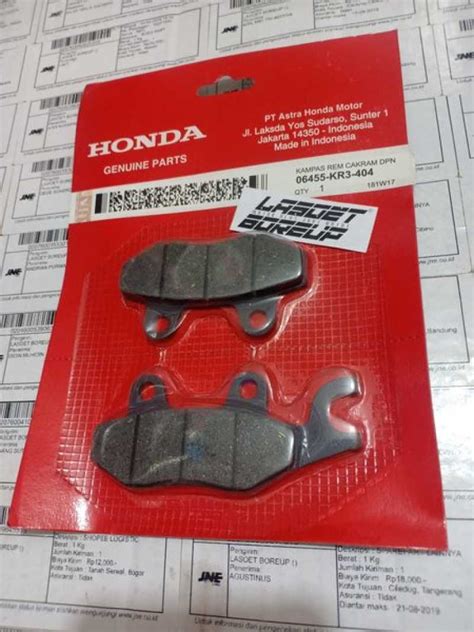 Promo Discpad Kampas Rem Cakram Depan Honda Kharisma D Supra