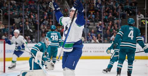 Canucks Score With 25 Seconds Left To Beat Sharks Sports