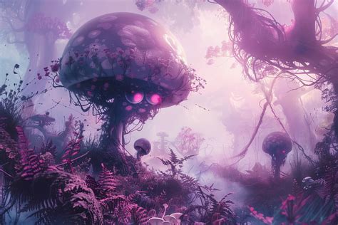 Download Ai Generated, Mushrooms, Otherworldly. Royalty-Free Stock ...