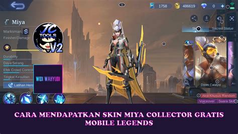 Cara Mendapatkan Skin Collector Miya Gratis Mobile Legends Pakai