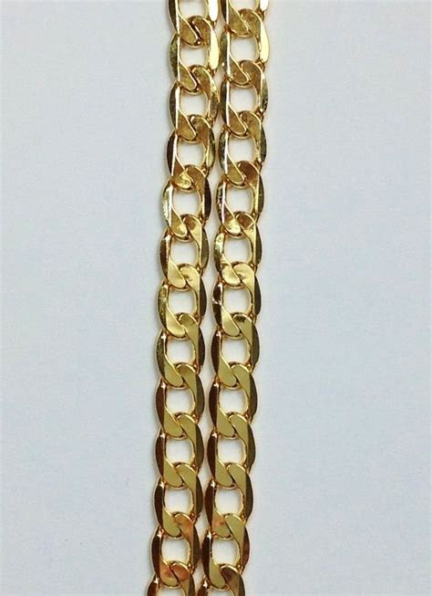 New 14k Karat Gold Filled Cuban Link 24 Chain Necklace