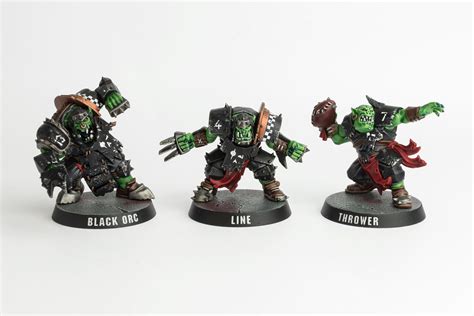 Showcase Blitz Blood Bowl Orc Team The Gauged Eye Tale Of Painters