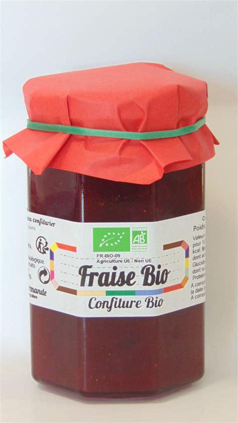 Confiture de fraise Bio - Parole gourmande 